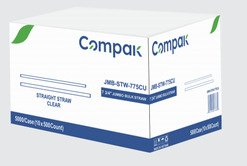 Jumbo Straw 7.75 Inch Unwrapped / Clear