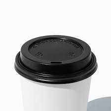 Cold Paper Cup Lid 90mm Black - Image 2