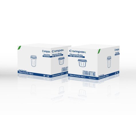 Trash Bag Heavy 60 Gallon 38x58 1.7 Mil Black